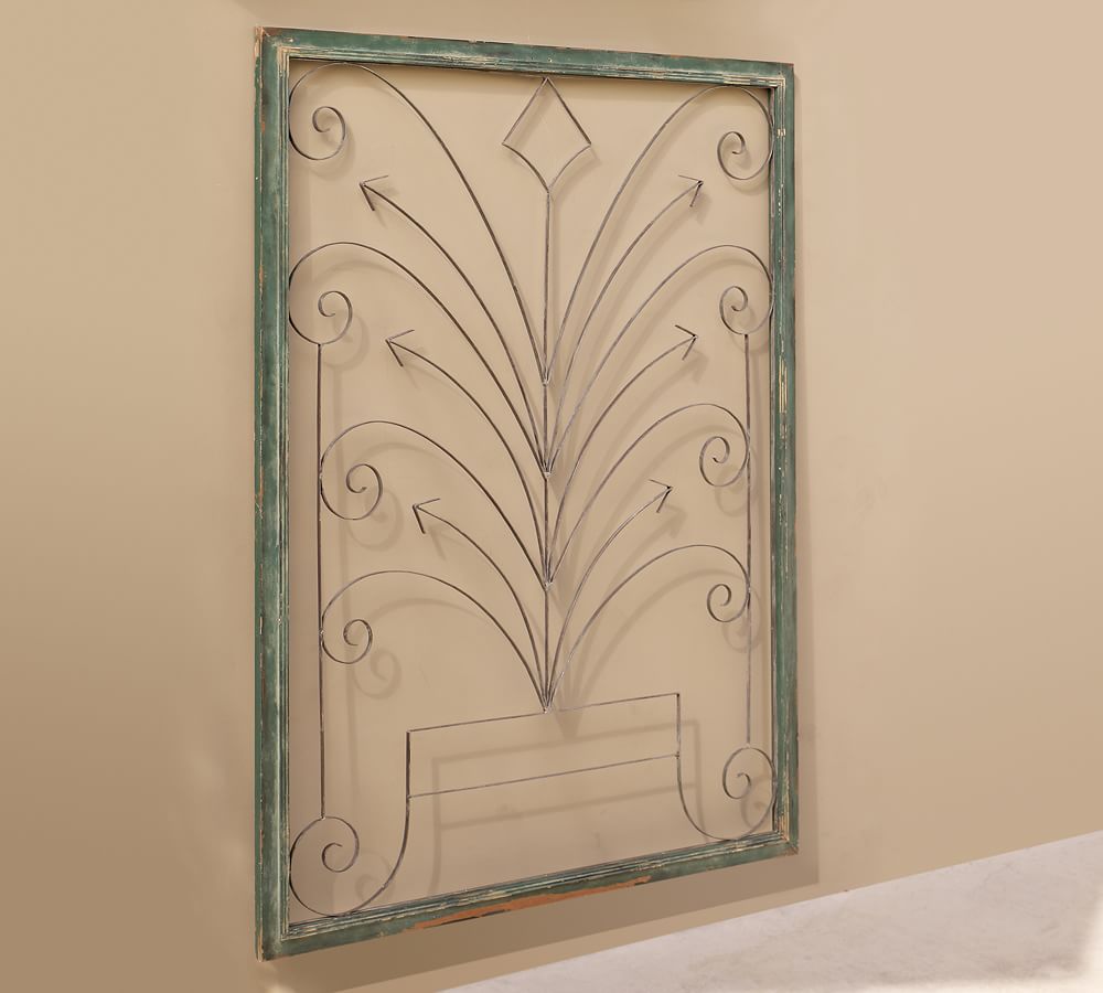 Iron Fountain Wall Art Wall Decor Pottery Barn