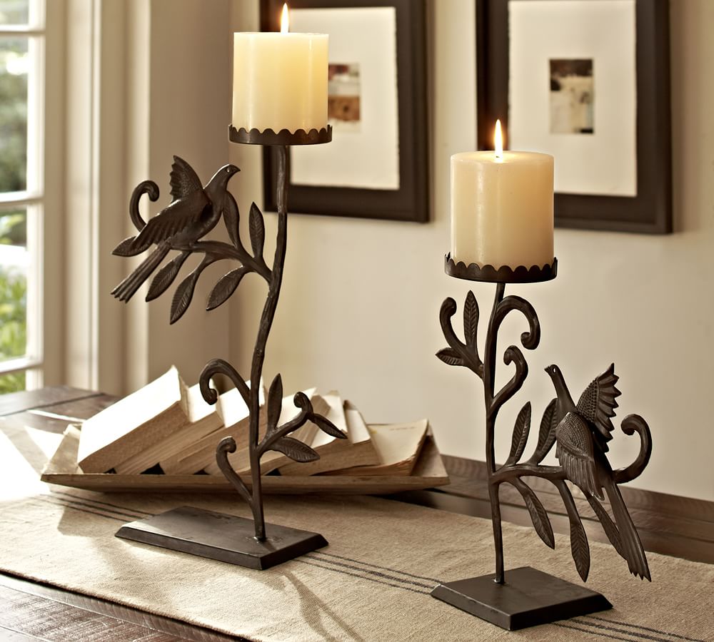 Bronze Bird Candle Holders Pottery Barn