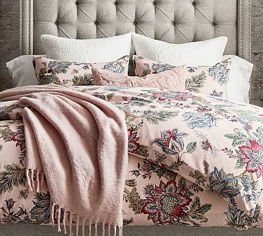 pottery barn pink duvet