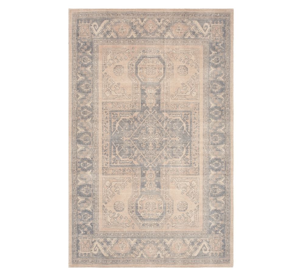 Blush Multi Sloane Printed Rug Patterned Rugs Pottery Barn