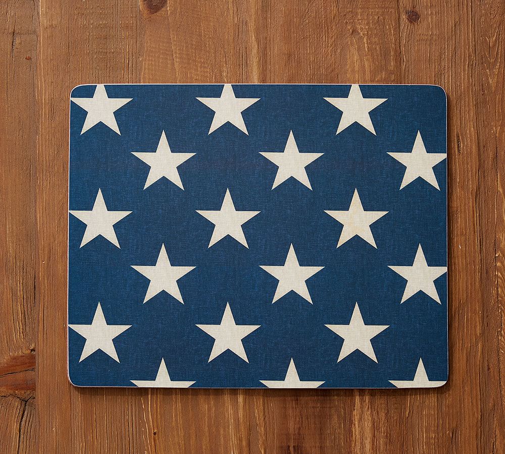 American Flag Stars Cork Placemat Pottery Barn