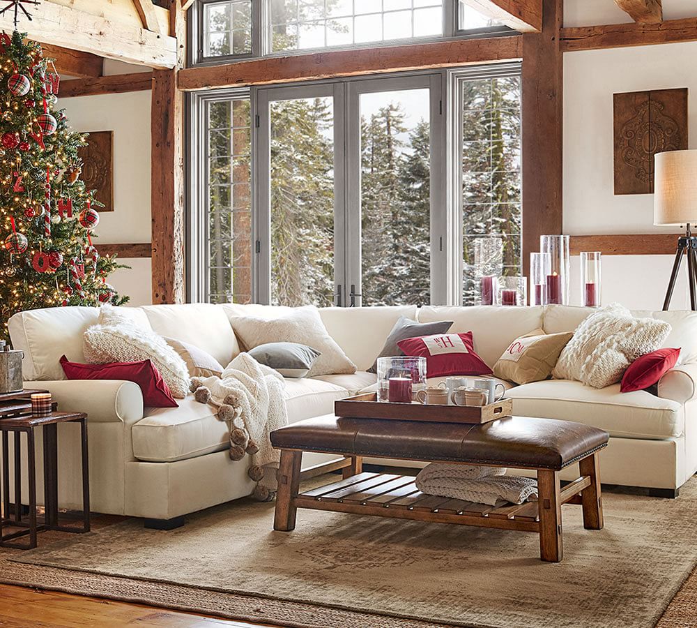 Monogrammable Velvet Pillow Cover with Linen Back Pottery Barn