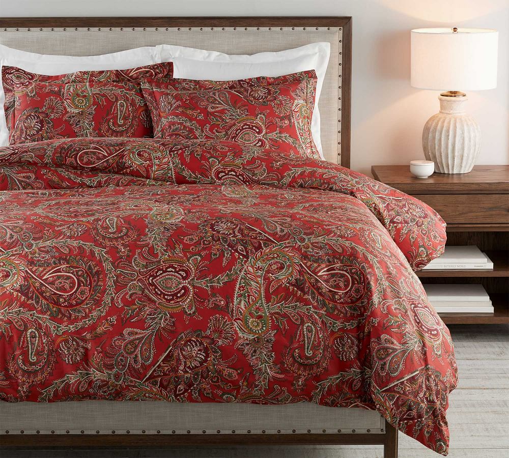 pottery barn paisley comforter