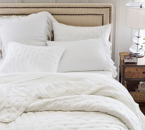 white tencel duvet cover