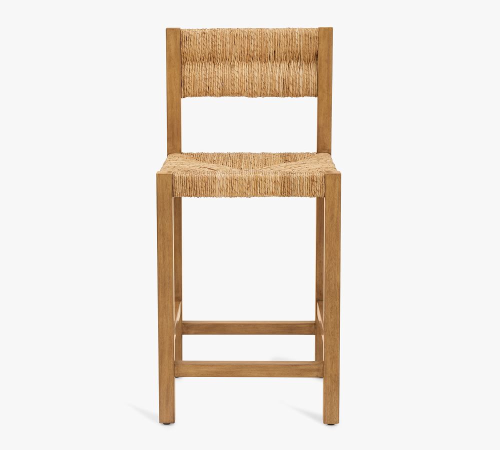 Malibu Woven Bar & Counter Stools Pottery Barn