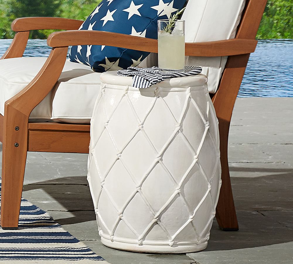 pottery barn outdoor accent tables