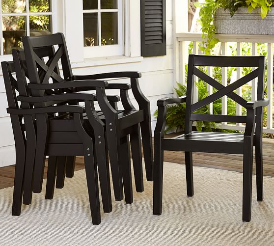 pottery barn stackable chairs