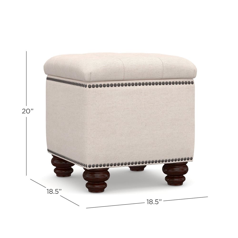 Martin Upholstered Storage Cube Pottery Barn