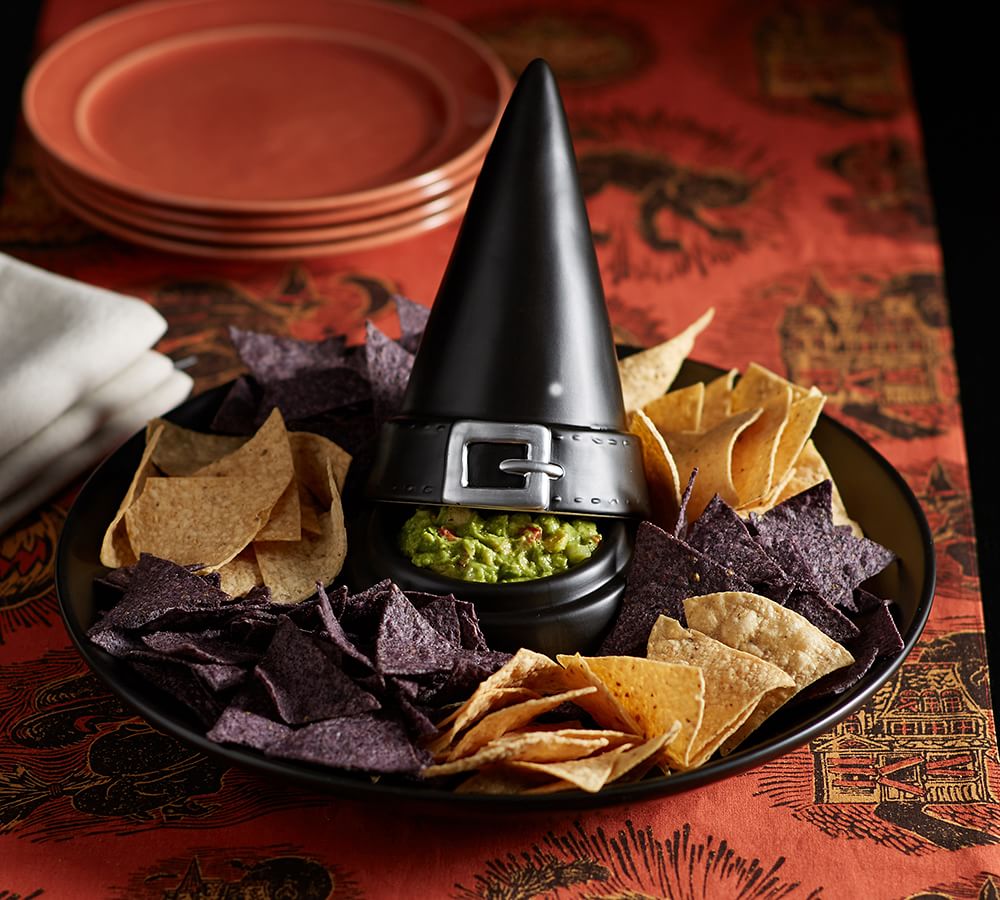 Halloween Witch's Hat with Chips and Dip bowl munimoro.gob.pe