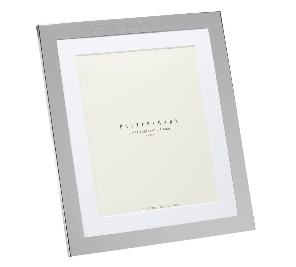Personalized SilverPlated Engravable Frames Pottery Barn