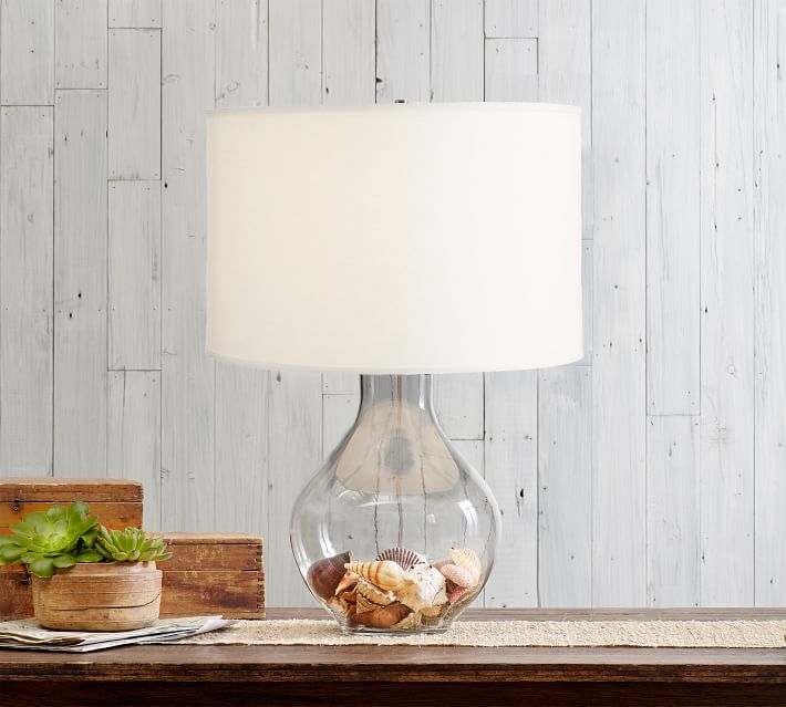 pottery barn fillable lamp