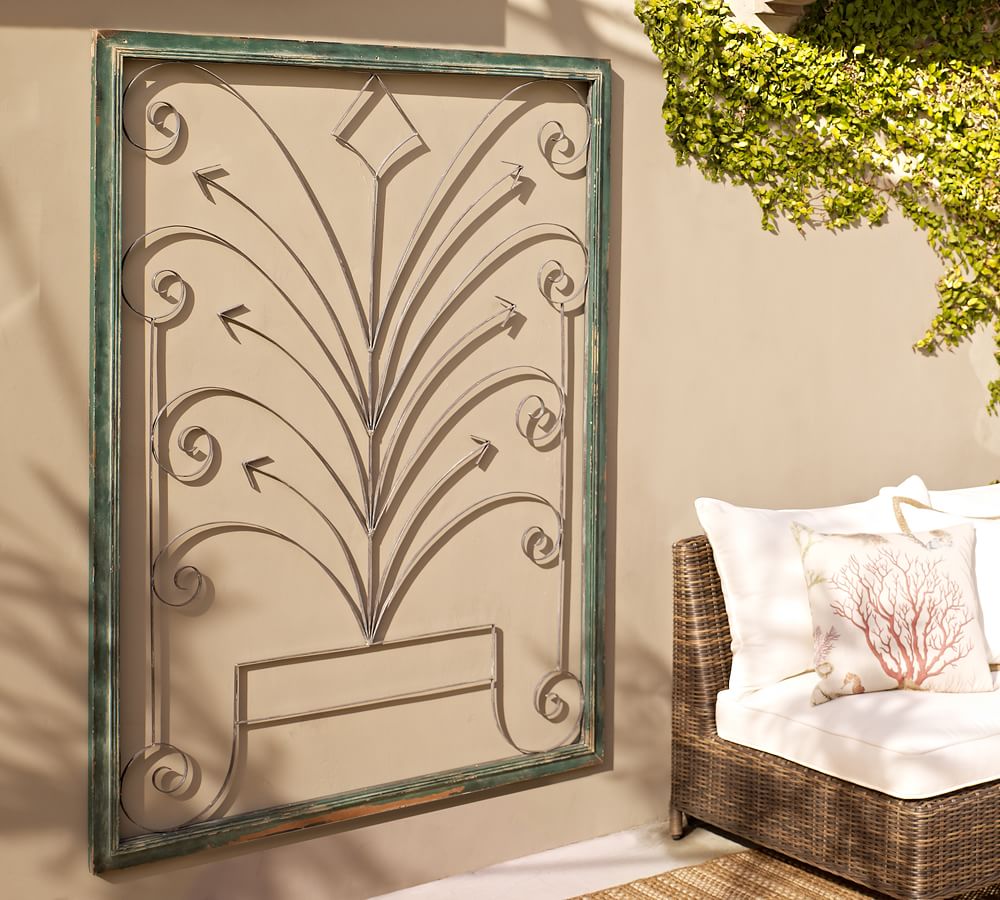 Iron Fountain Wall Art Wall Decor Pottery Barn
