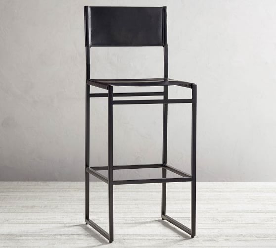 hardy leather counter stool