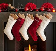 Details about   Pottery Barn Reversible Sequin Stockings Christmas Decor No Mono Teen Set 3 New 
