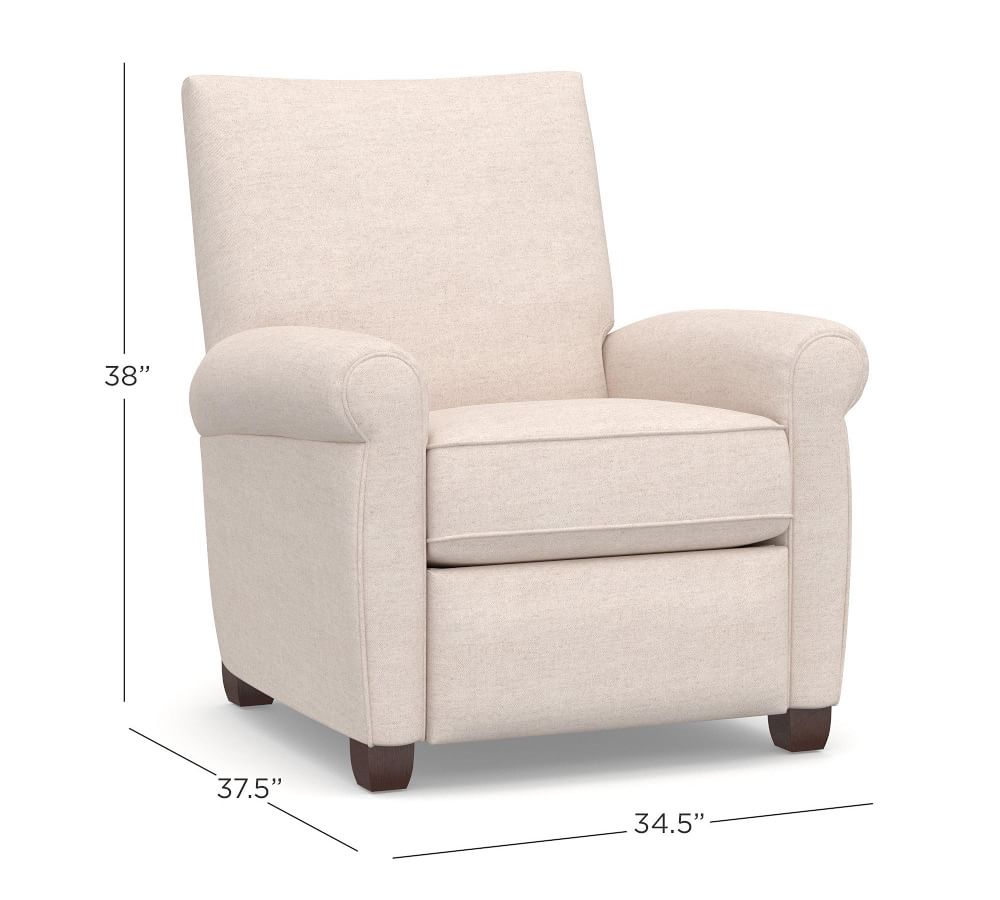 Grayson Upholstered Recliner Pottery Barn