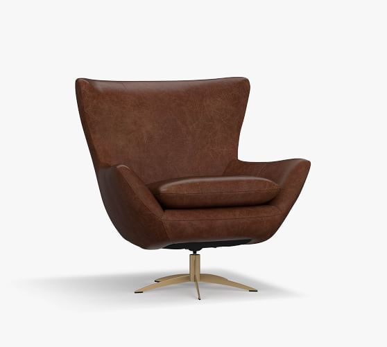 swivel high back armchair