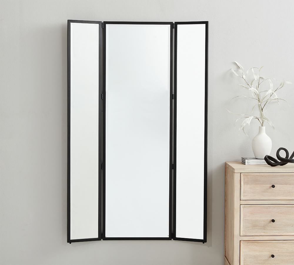 Kensington Rectangular TriFold Double Length Mirror Pottery Barn