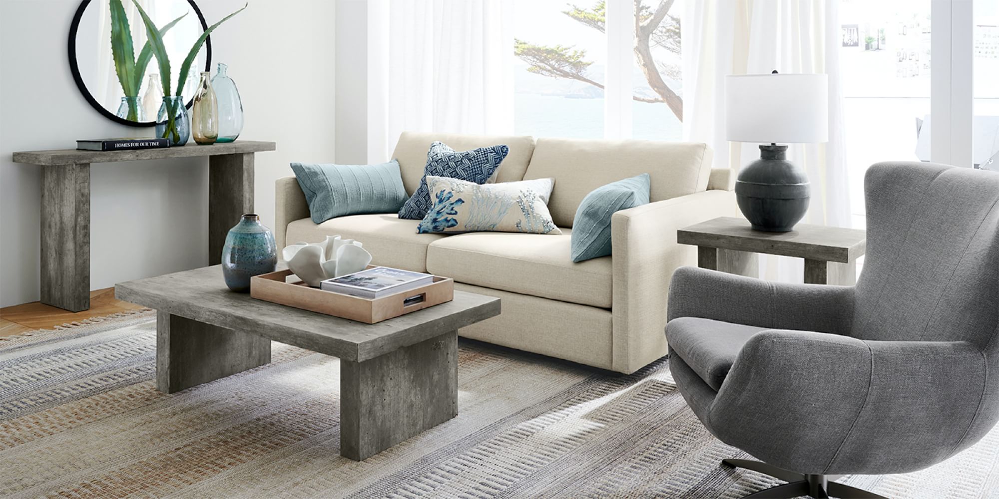 Pacifica Square Arm Upholstered Sofa | Pottery Barn