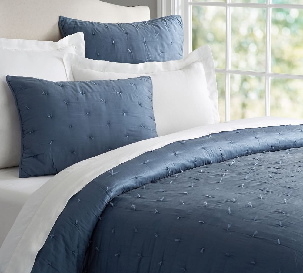 Silk Jersey Quilt & Shams Pottery Barn