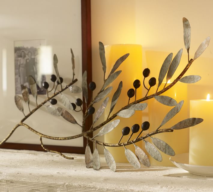 Metal Olive Branch Wall Art Pottery Barn
