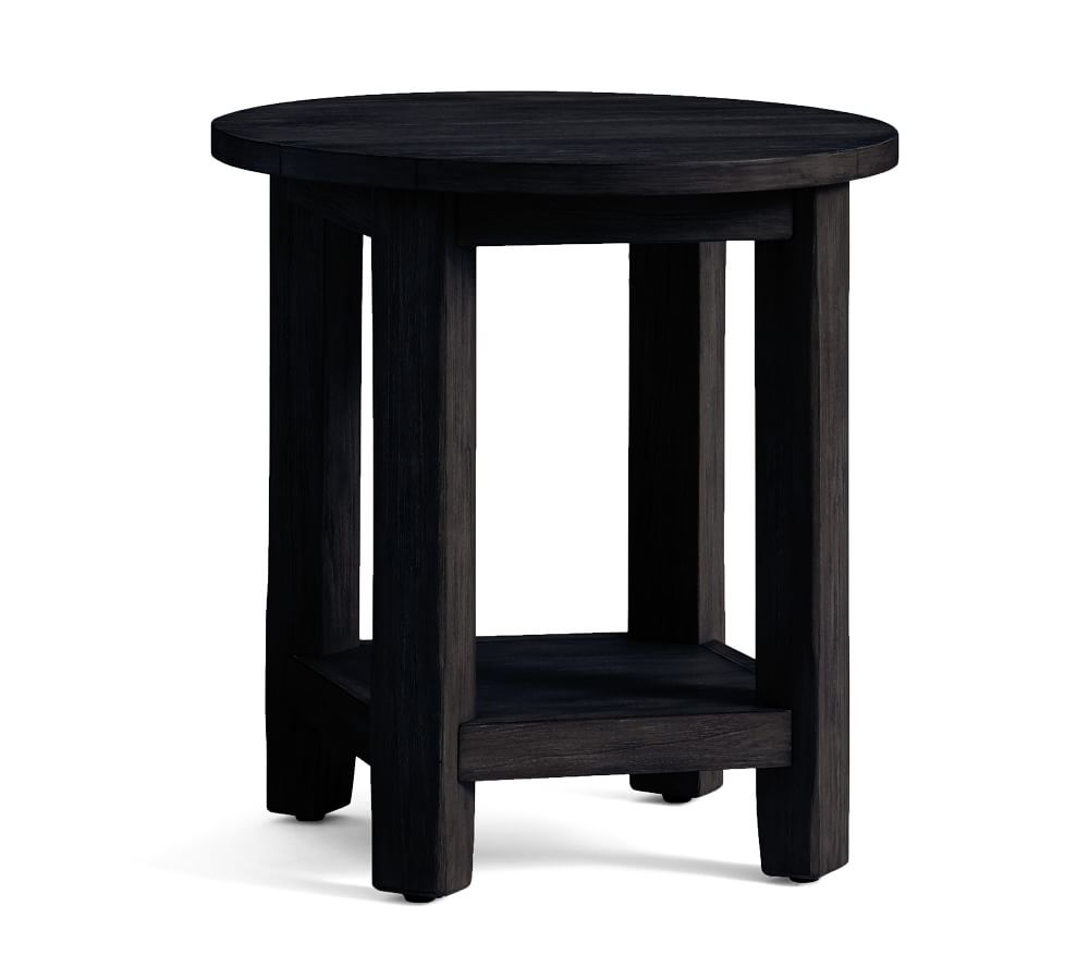 Benchwright Round End Table Pottery Barn
