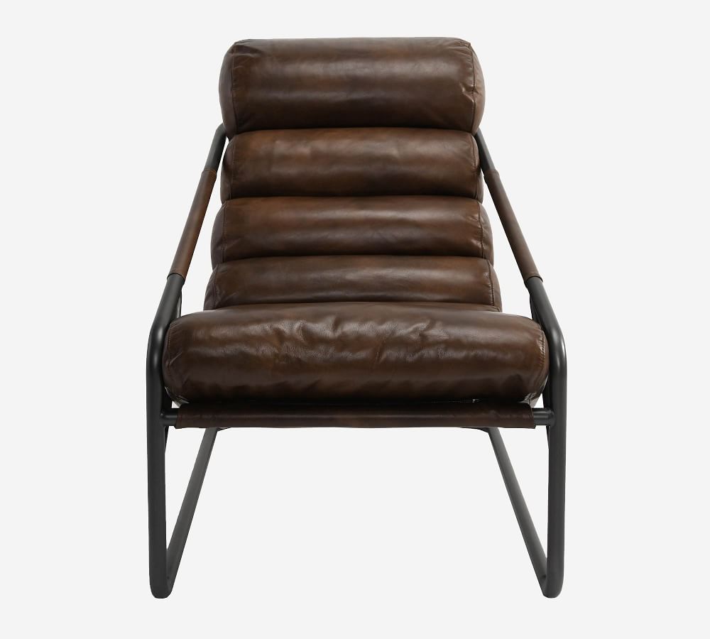 Melbourne Leather Armchair Pottery Barn