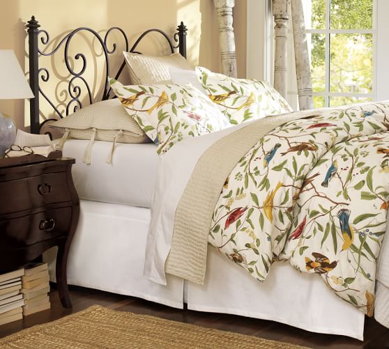 pottery barn spring sparrow duvet