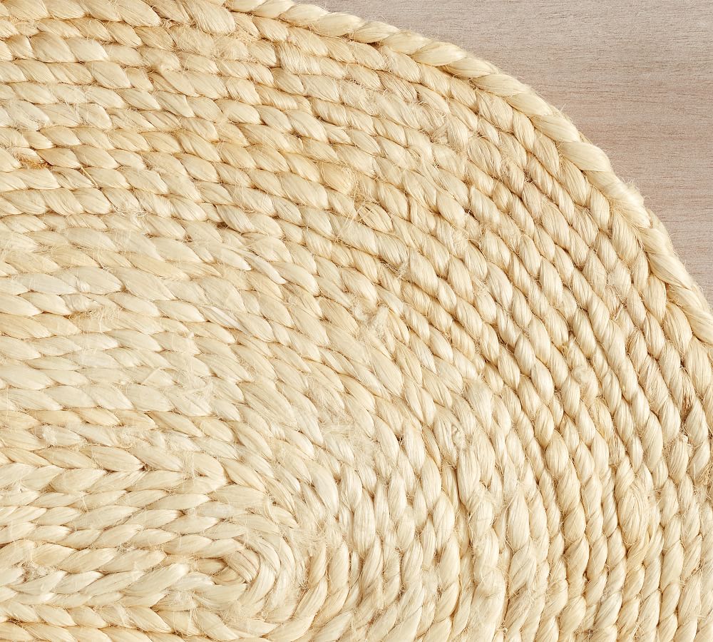 Mori Oval Coil Handwoven Jute Placemats Pottery Barn