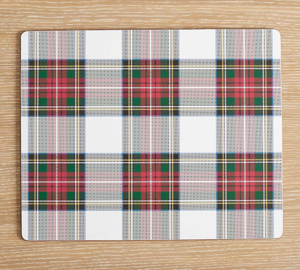 Stewart Plaid Cork Placemats Set of 4 Pottery Barn
