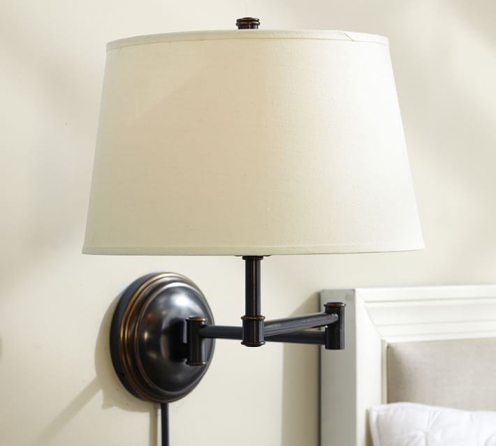 pottery barn swing arm lamp