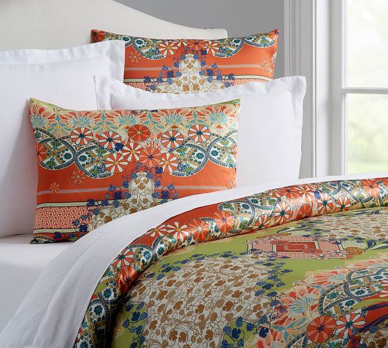 pottery barn silk duvet