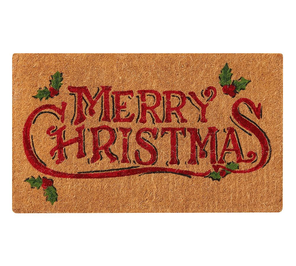 Merry Christmas Doormat | Pottery Barn