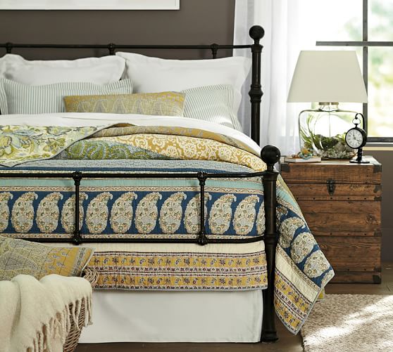 pottery barn ticking stripe duvet