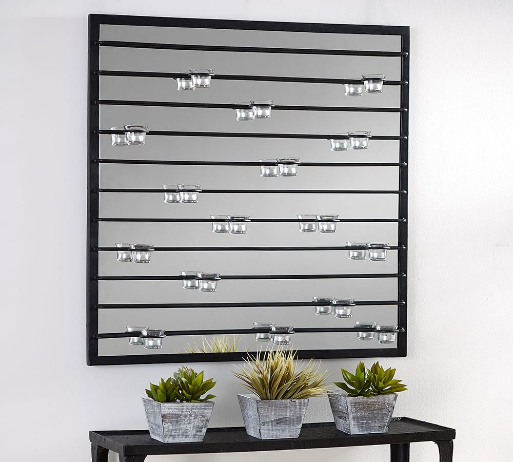 Mirrored WallMounted Votive Holder Candle Holder Pottery Barn