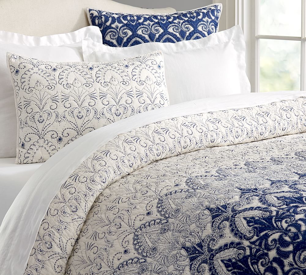 Keller Stitched Quilt & Shams Pottery Barn
