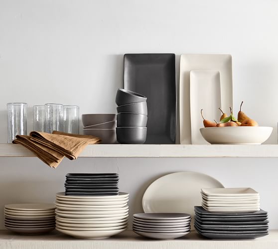 square ceramic dinnerware sets