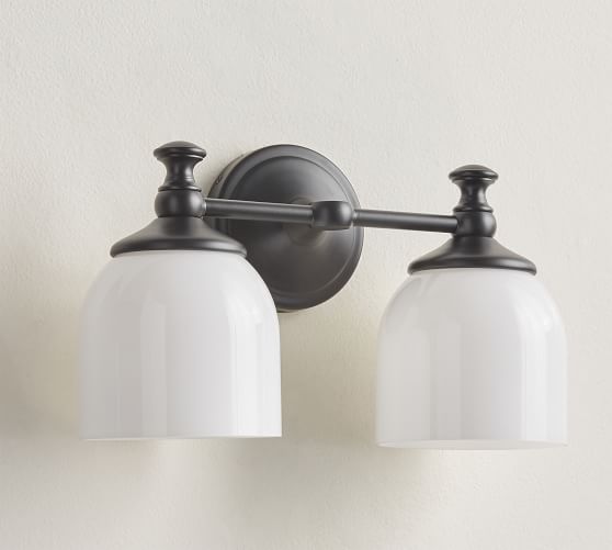 pottery barn bathroom light sconces