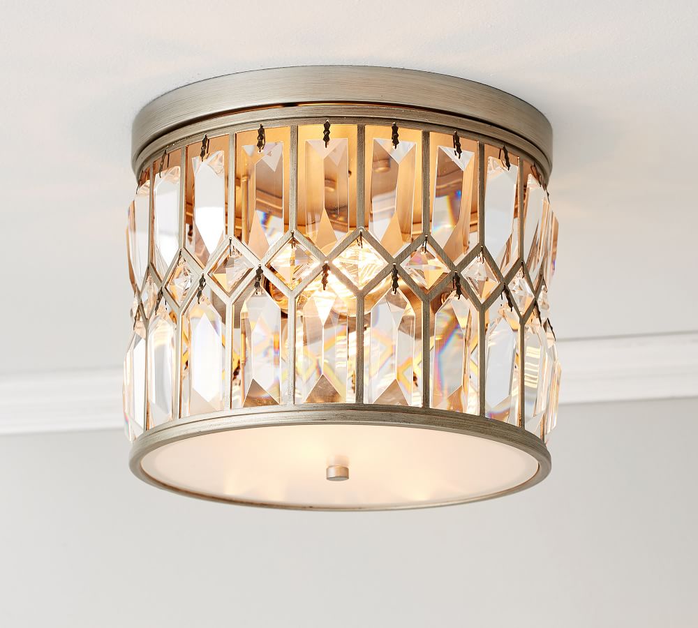 Tessa Crystal Flush Mount Pottery Barn