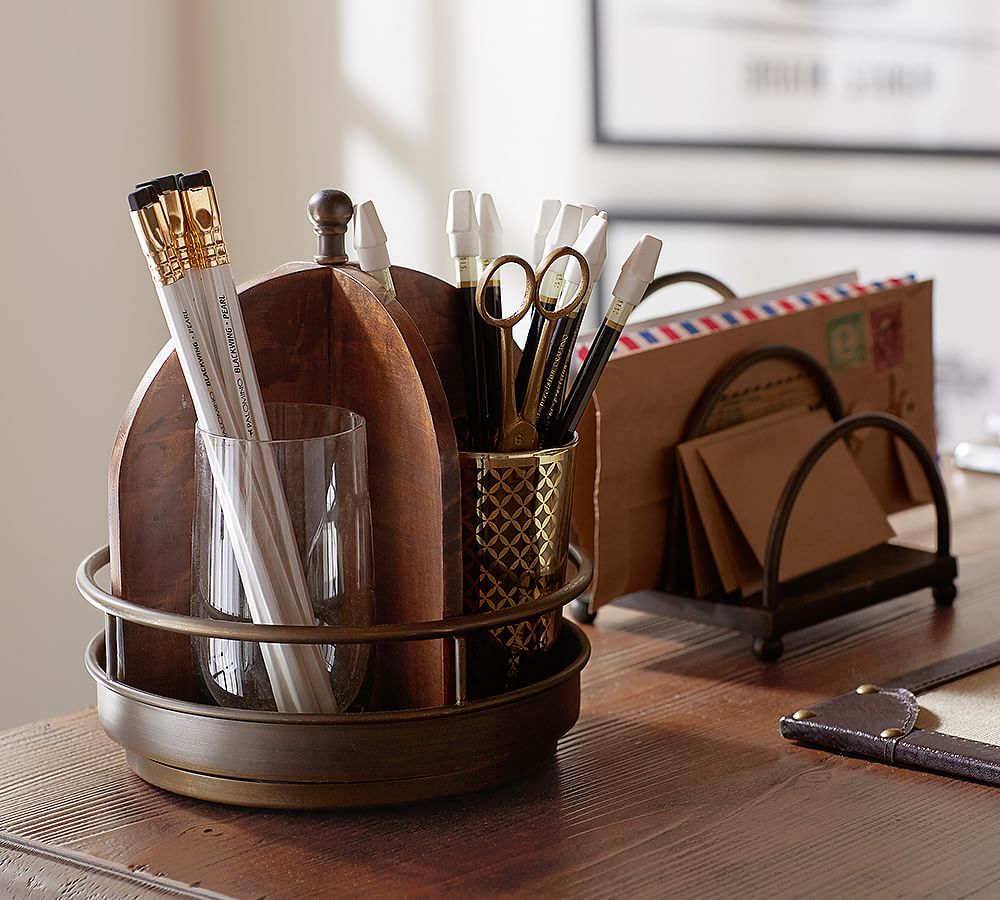 pottery barn desk organizer