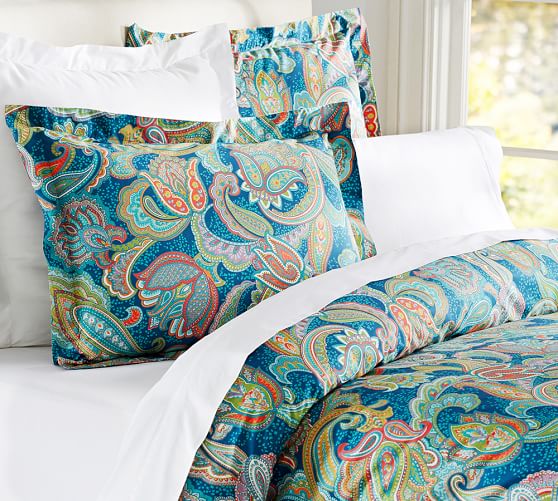 paisley patterned duvet covers