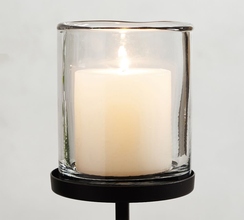 Draper Bronze Pillar Candleholders Pottery Barn