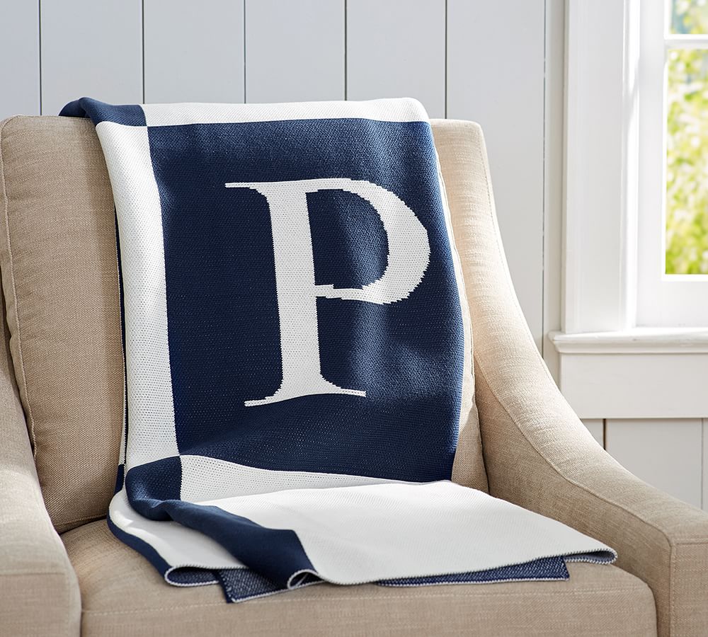 Alphabet Throw Blanket Pottery Barn