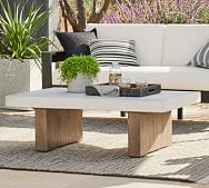 Directly Eastern Lodge Concrete Coffee Tables & Cement Coffee Tables | Pottery Barn