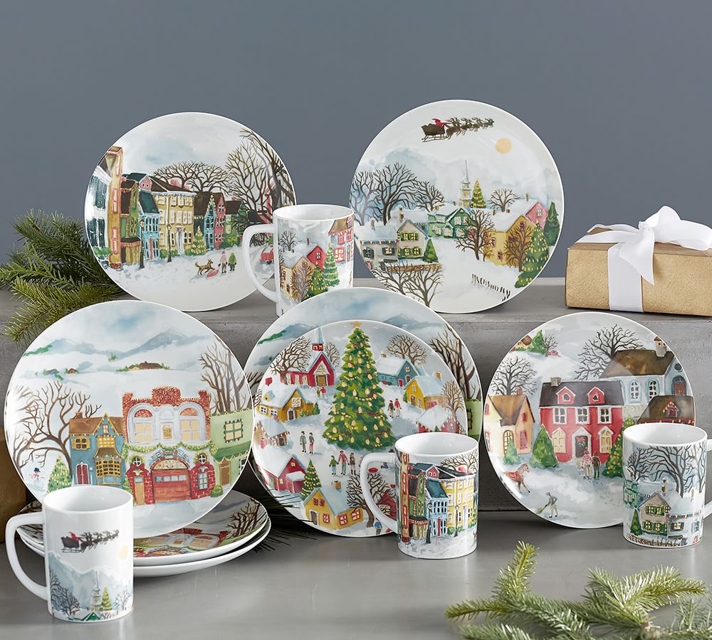 pottery christmas dishes