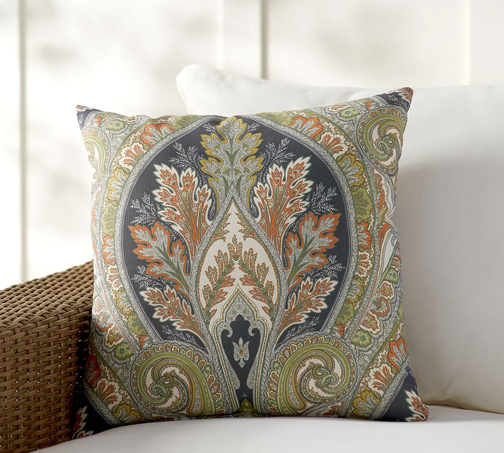 Anton Paisley Indoor/Outdoor Pillow | Pottery Barn