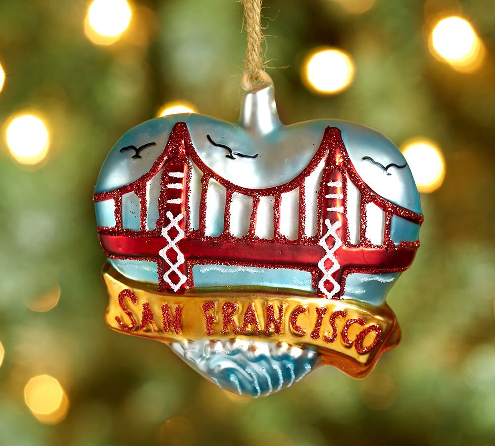 Golden Gate Bridge Christmas Ornament Pottery Barn