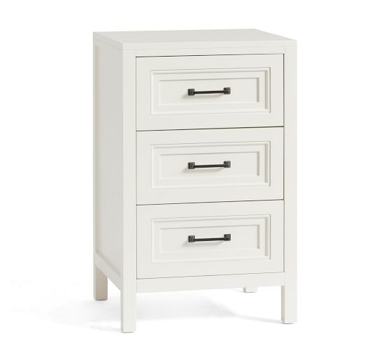 pottery barn white side table