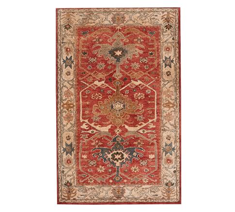 Channing Persian-Style Hand Tufted Wool Rug Swatch | Pottery Barn