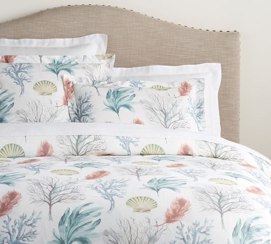 pottery barn del mar coastal duvet