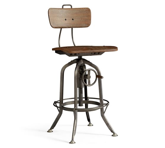 pottery barn adjustable stool